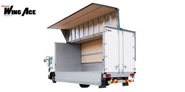 The wing body can flexibly handle from small items to large cargo.