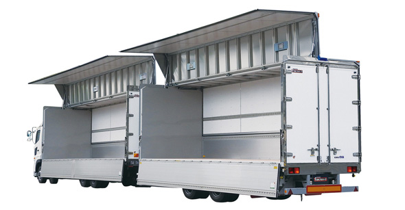 A full trailer without a dolly. Easy to use like a semi-trailer.