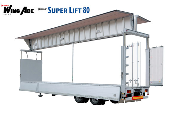 The roof lift capacity has been increased to 800 mm, enabling smooth loading and uploading of cargo at the full inner height.